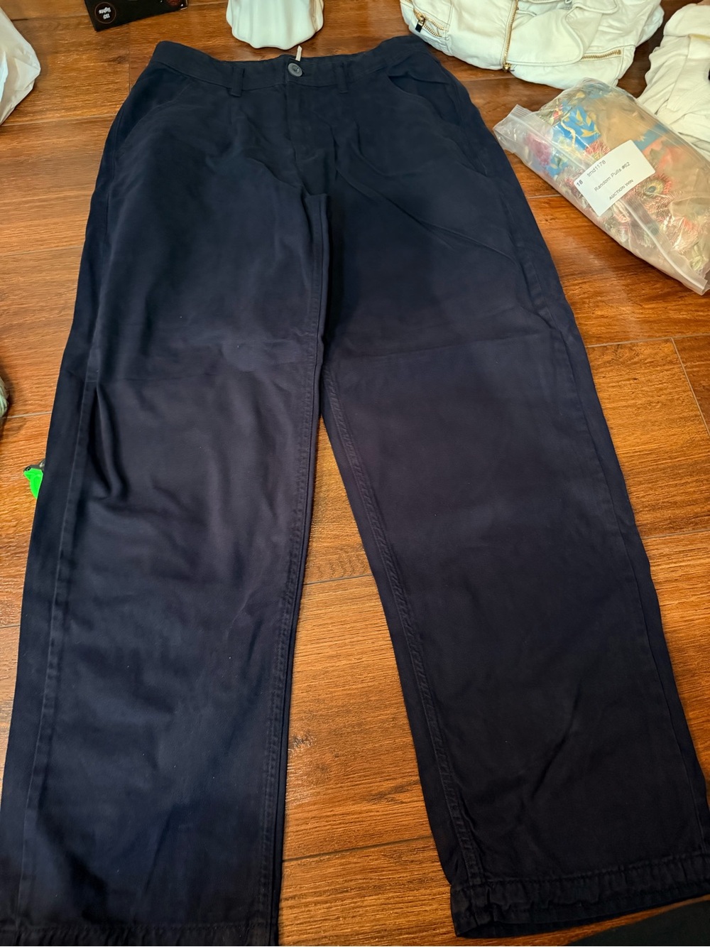 Free People black chino style pant